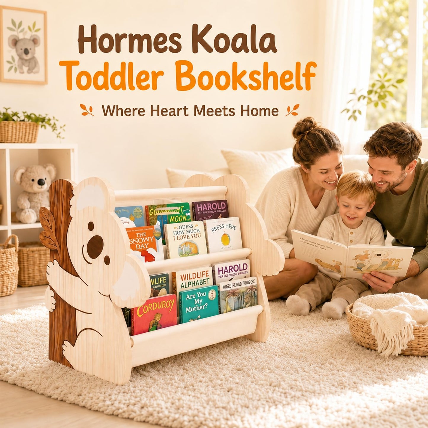 Hormes Kids Toddler Bookshelf