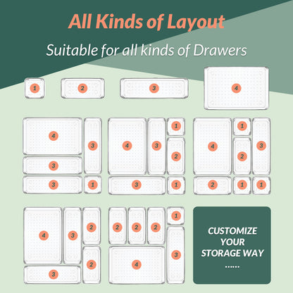 Hormes 28pcs Drawer Organisers Set