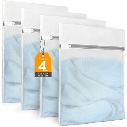 Hormes 4Pcs Laundry Bags for Delicates, Mesh Washing Bags 40x30cm Medium Size