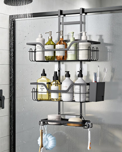 Hormes Shower Caddy Hanging, 3-Tier Shower Shelf Over The Door