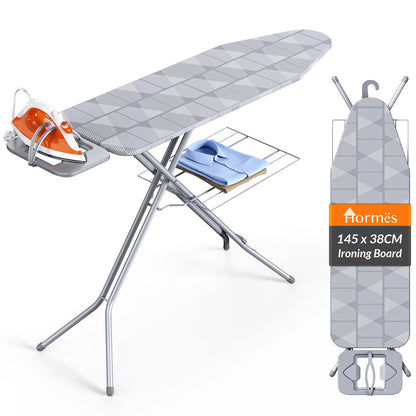 Hormes Ironing Board, 145x38cm with Steam Iron Rest