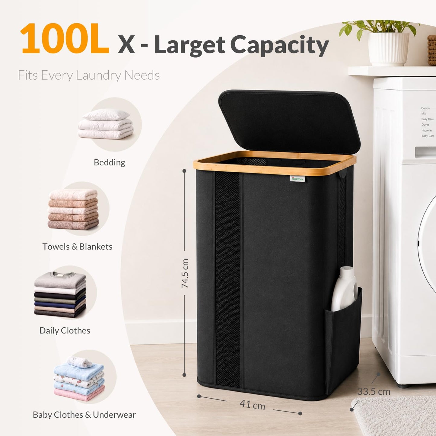 Hormes 100L Basket with Lid