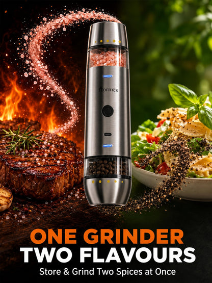 Hormes 2 in 1 Electric Salt and Pepper Grinder Set