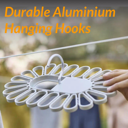 Hormes Small Items Drying Hanger Rack with 22Pegs, 2 Packs Set