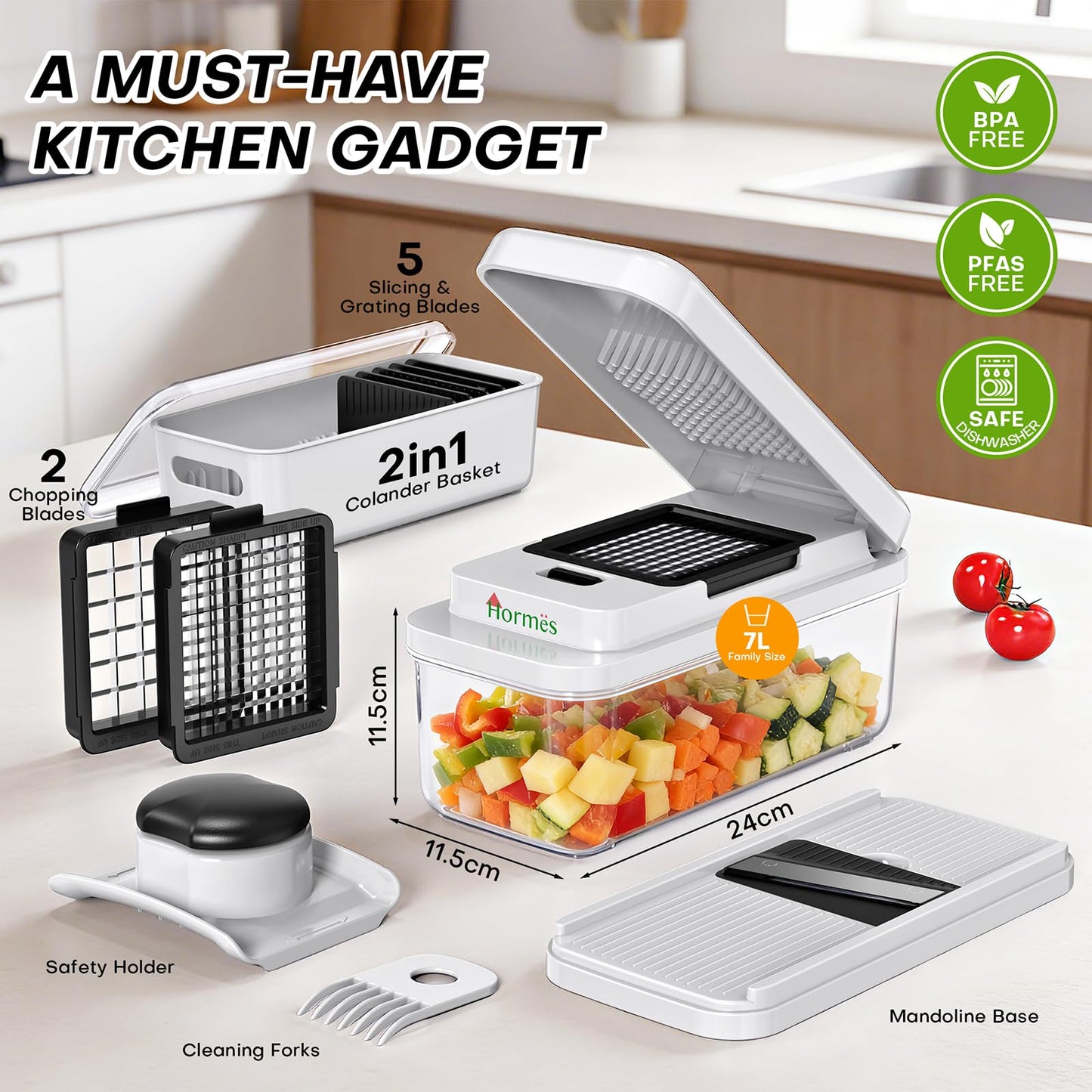 Hormes 7-in-1 Vegetable Chopper