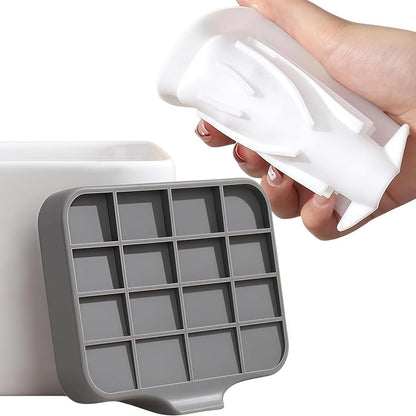 Hormes Silicone Soap Dish, 2 Pack Self Draining Soap Holder with Waterfall Drain Spout